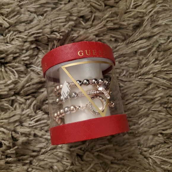 Guess Rose Gold and Silver Bracelets BNIB - Picture 2 of 2